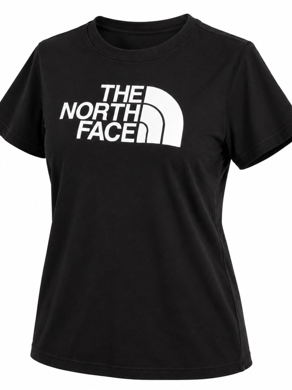 The North Face Women's Black Short Sleeve Logo Tee w/White Graphic
